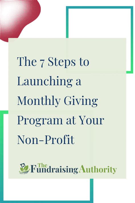 The 7 Steps To Launching A Monthly Giving Program At Your Non Profit