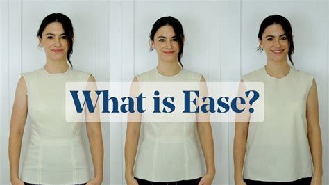 What Is Ease Understand Ease In A Dressmaking Pattern Youtube
