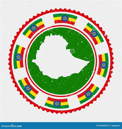 Ethiopia Grunge Stamp Stock Vector Illustration Of Badge 204435314