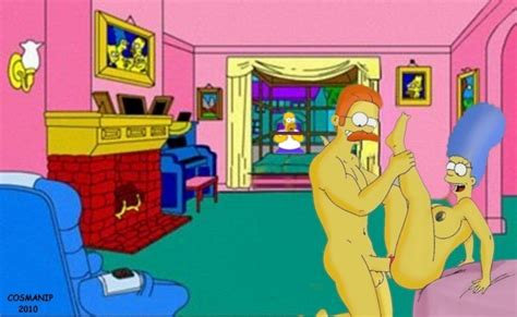 Rule 34 Cosmanip Female Homer Simpson Human Male Marge Simpson Ned