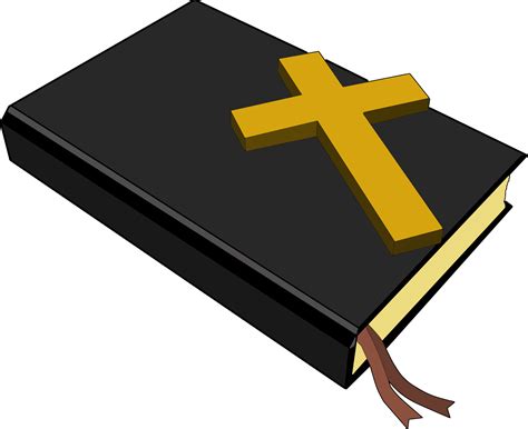 Clipart Bible And Cross