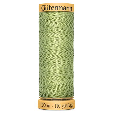 Gutermann Natural Cotton Thread 100m Col 9837 Olive Green Threads
