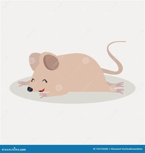 Cute Rat Mouse Animal Sleep Stock Vector Illustration Of Sleep Mouse