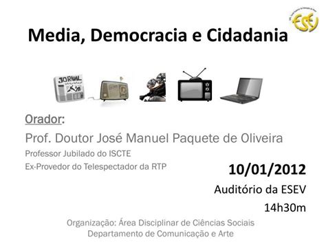 Ppt Media Democracia E Cidadania Powerpoint Presentation Free