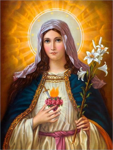 Oraciones A La Virgen Oracion Al Inmaculado Corazon De Maria Para