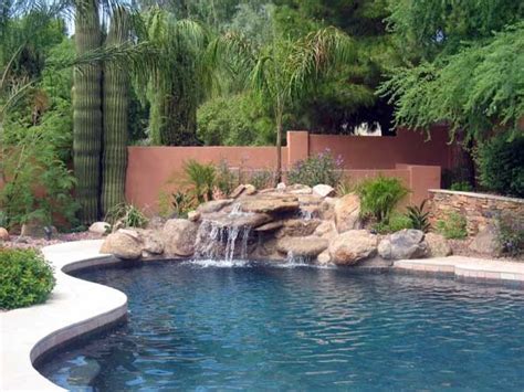 Create the right water feature for your swimming pool and it can be that intangible wow factor that lifts the value of your property. Swimming Pool - Phoenix, AZ - Photo Gallery - Landscaping ...
