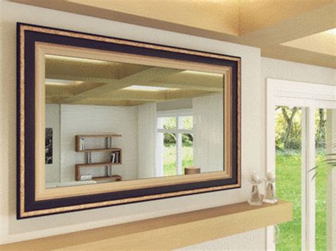 Genius Mirror Tv Design For Living Room Mirror Tv Framed Tv Hide Tv
