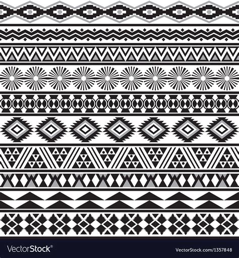 Tribal Striped Seamless Pattern Royalty Free Vector Image