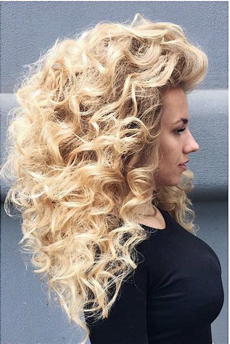 Pin By Frosted Hair On Bleach Blonde Medium Curly Hair Styles Big