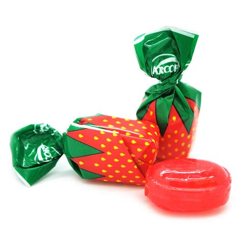 Sweetgourmet Arcor Strawberry Buds Bon Bon Filled Hard Candy 2 Pounds