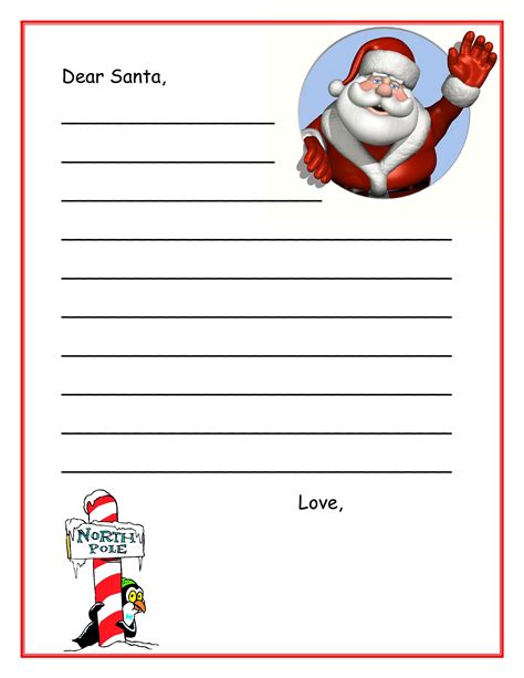 8 Best Images Of Santa Claus Letter Template Printable Santa Claus