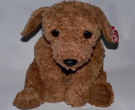 Ty Classic Plush Scooter Puppy Dog Floppy Soft Brown Tag Stuffed Animal