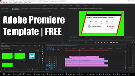 Amazing premiere pro templates with professional graphics, creative edits, neat project organization, and detailed, easy to use tutorials for quick results. Download Free Subscribe Button and Bell Icon Intro Adobe ...