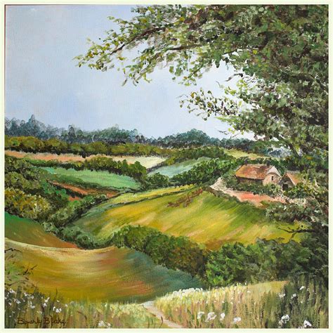 English Countryside Painting By Blake Originals Marjorie And Beverly