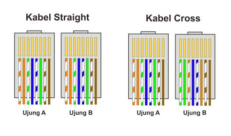 Mudah Begini Susunan Warna Kabel Straight Dan Cross Yang Wajib