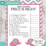 Images of The Price Is Right Baby Shower Game