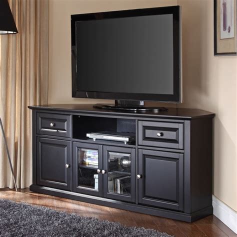 The Best Black Corner Tv Cabinets With Glass Doors