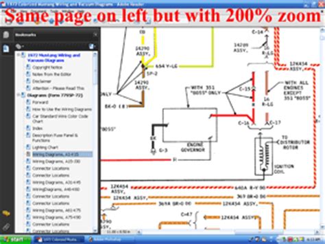 1972 COLORIZED WIRING AND VACUUM DIAGRAM CD