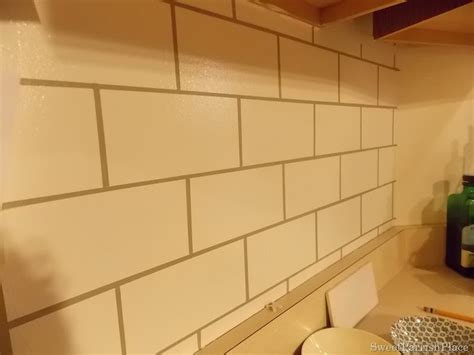 A wide variety of faux backsplash tile options are available to you, such as graphic design, others, and total solution for projects. Backsplash Sneak Peek- painted faux subway tile. | DIY ...