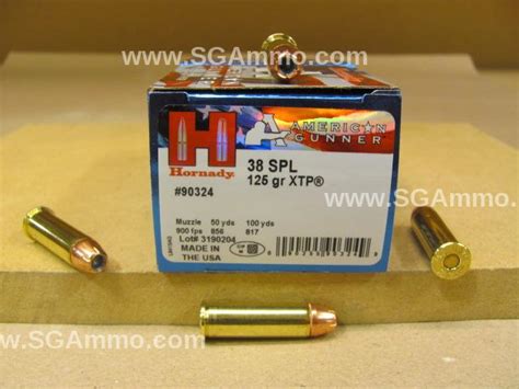 250 Round Case 38 Special 125 Grain Xtp Hornady American Gunner Ammo