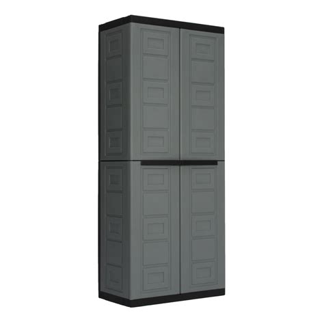 Contico Cpc2dtxl X Large Gray Plastic Freestanding Garage Cabinet At