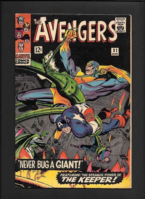 Avengers Capt America Wasp Goliath Scarlet Witch Keeper Key Marvel