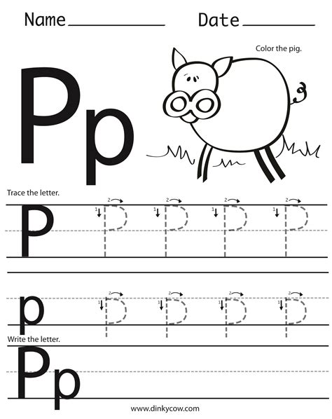 Letter P Worksheets Alphabet Worksheets Preschool Letter P