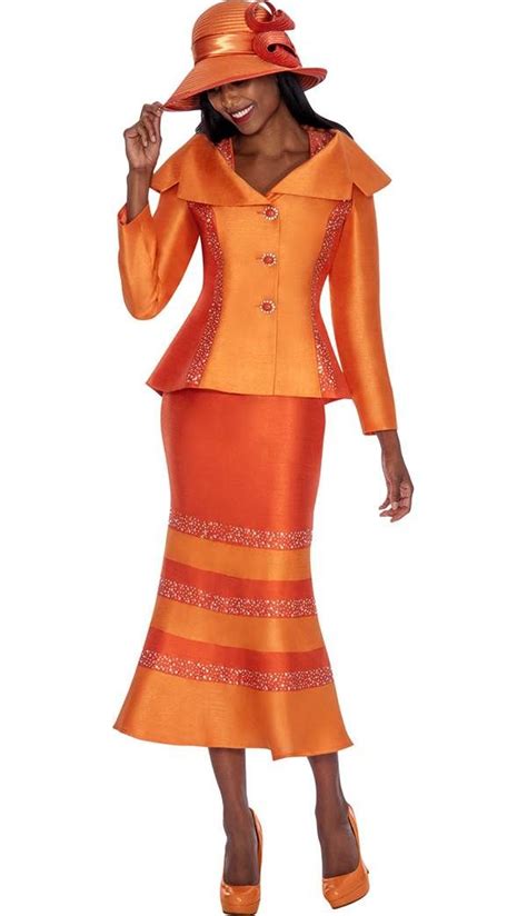 Gmi G5392 Pumpkin Spice Womens Church Suits Church Clothes Church