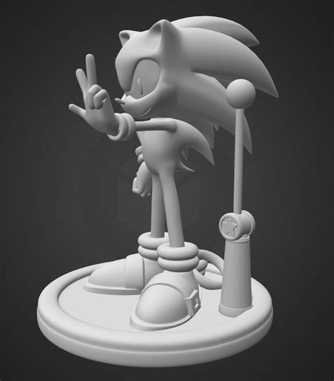 3d Print Sonic The Hedgehog 3d Model 3d Printable Cgtrader