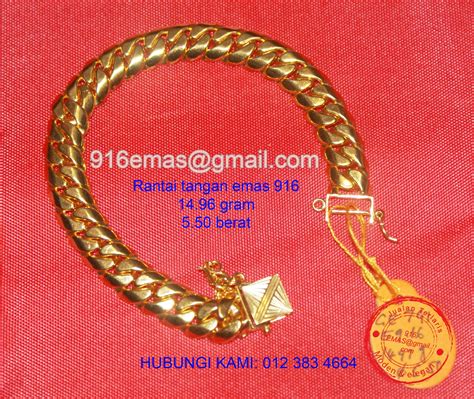 Trend fashion gelang emas saat ini memang makin banyak diminati. Emas termurah, dapatkan segera!: Gelang Tangan Emas 916