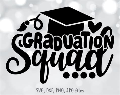 Graduation Squad Svg End Of School Svg School Graduation Etsy