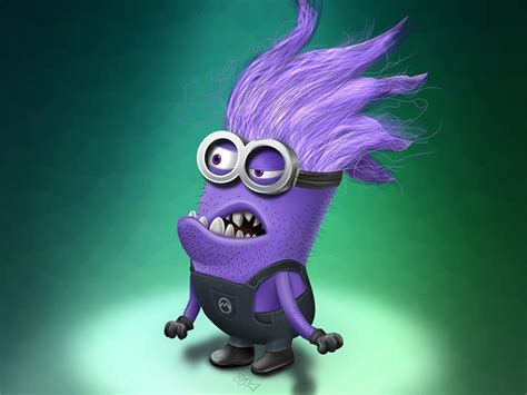 Purple Grumpy Minion By Samalah Sandbrook On Dribbble