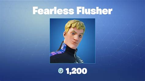 Fearless Flusher Fortnite Outfitskin Youtube