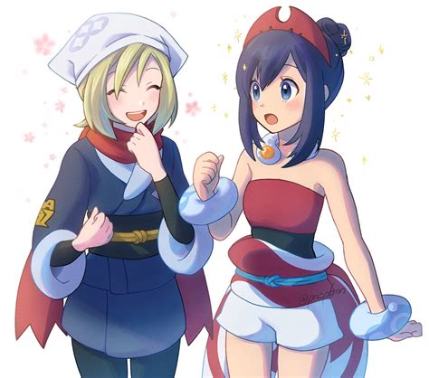 Safebooru 2girls Akari Pokemon Akari Pokemon Cosplay Bangs