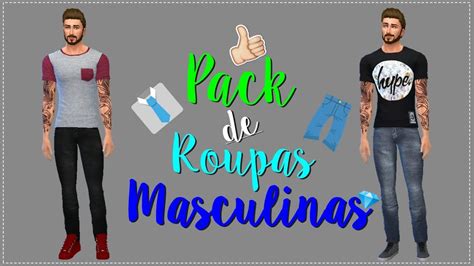 Pack De Roupas Masculinas Download The Sims 4 Youtube