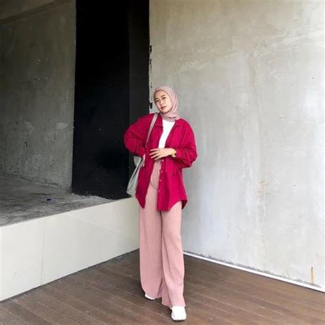 Pin Oleh Diva Harmonia Di Ootd Model Pakaian Hijab Gaya Model