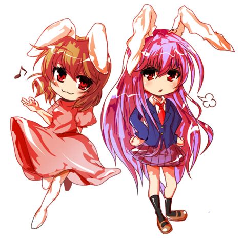 Safebooru 3 Animal Ears Bad Id Brown Hair Bunny Ears Chibi Hands On