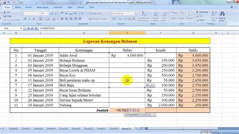 Cara Membuat Laporan Keuangan Menggunakan Excel Riset