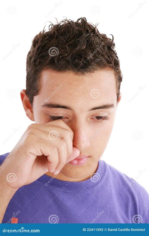 Portrait Of Young Man Crying Stock Photo Image Of Angry Loss 22411592