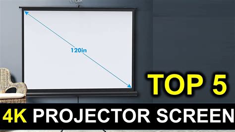 Top 5 Best 4k Projector Screen In 2023 Review Youtube