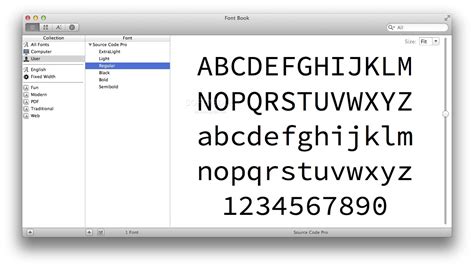 Source Code Pro (Mac) - Download