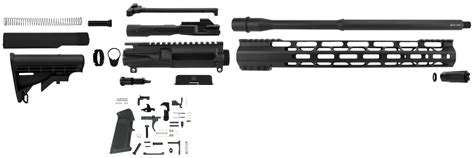 Tacfire Ssrk9mm16lpk Ar Build Kit Rifle 9mm Luger Ar 15 Black Nitride