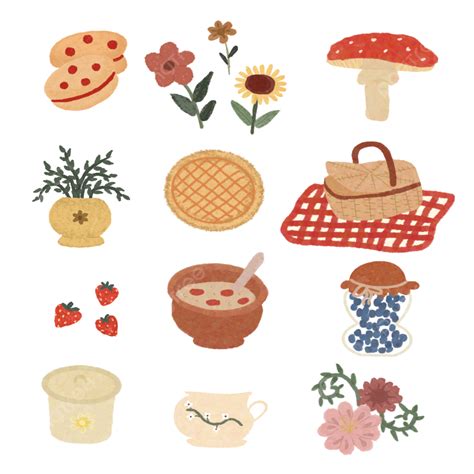 Aesthetic Journal Stickers Png