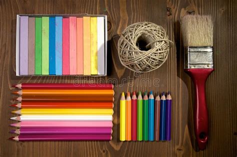Arts and crafts stock image. Image of back, pencil, equipment - 18120787