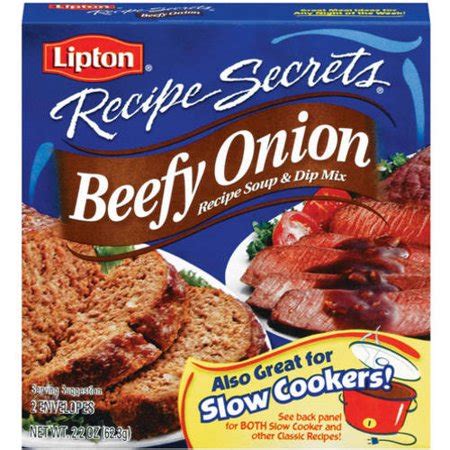 The gravy was made with lipton onion soup mix. Lipton Beefy Onion Soup Dip Mix 2ct - Walmart.com