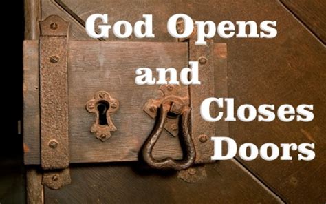 God Opens and Closes Doors: What Does That Mean?