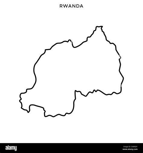 Rwanda Map Stock Vector Images Alamy