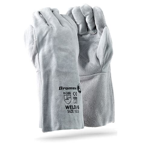 Gloves Dromex Chrome Leather Double Palm Wrist Length