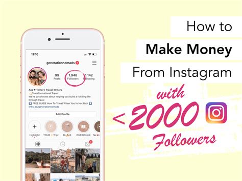 How To Make Money On Instagram With Under 2000 Followers In 2021