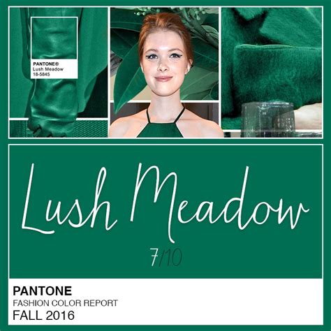 Pantone Fashion Color Report Fall 2016 710 Lush Meadow Unha Bonita